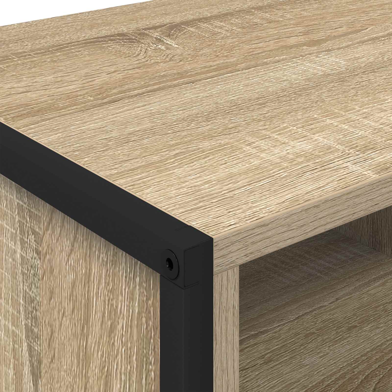 Sko skab med opbevaring Sonoma 60 x 35 x 44 cm Konstrueret træ