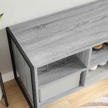 Sko skab 60 x 35 x 44 cm Konstrueret træ Grå Sonoma