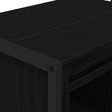 Badeværelsesskab Sort eg 60 x 30 x 60 cm Konstrueret træ