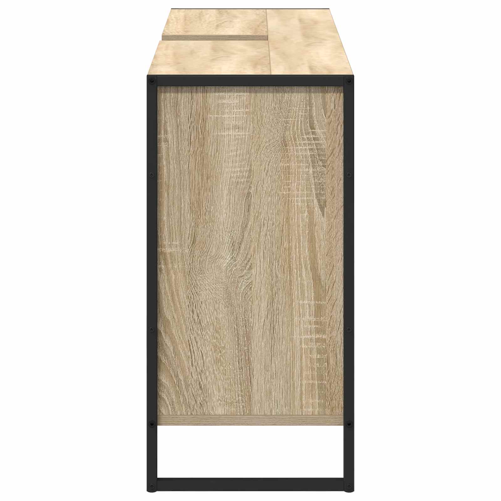Badeværelsesskab med dør Sonoma 60 x 30 x 60 cm Konstrueret træ