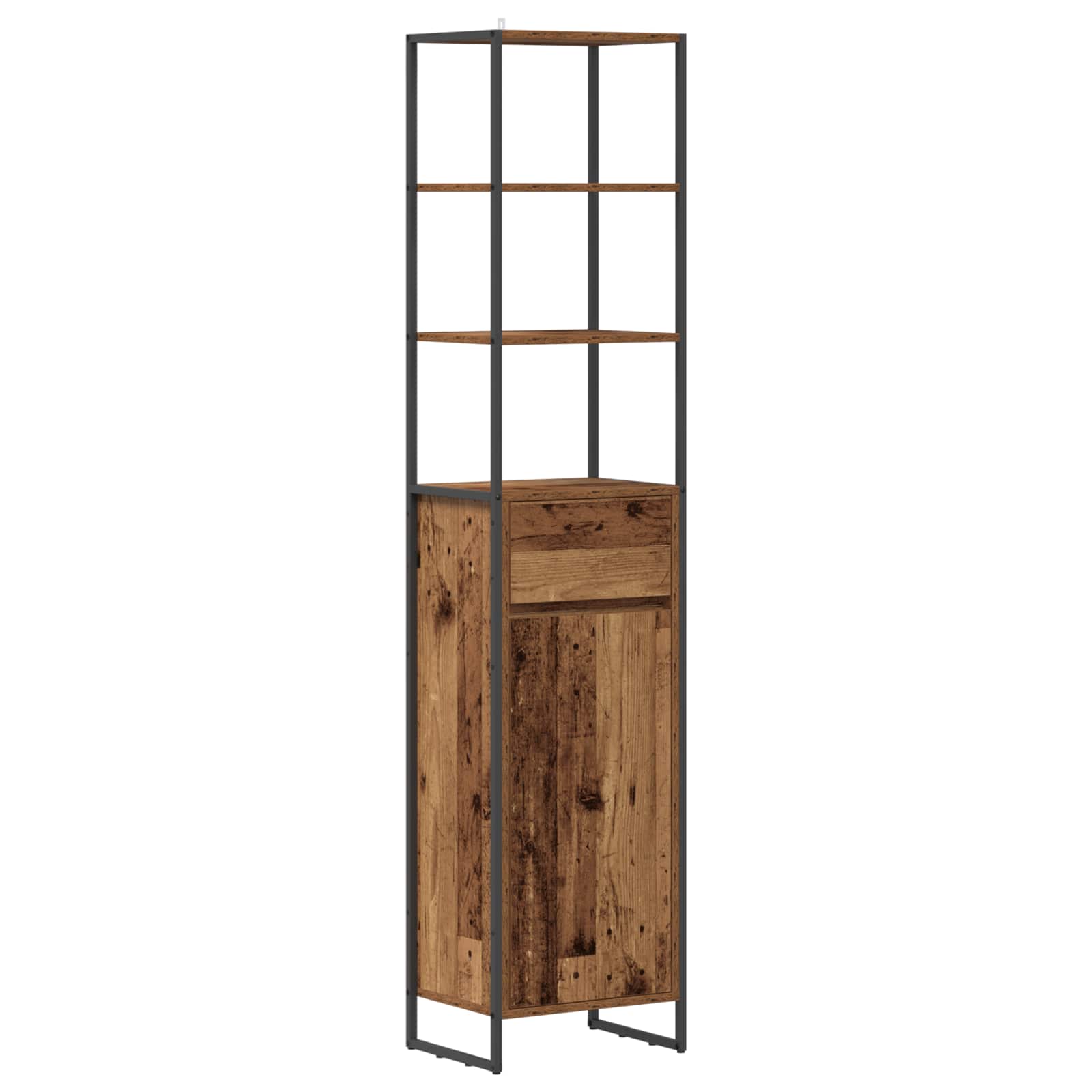 Badeværelsesskab Gammelt træ 40 x 30 x 180 cm Konstrueret træ