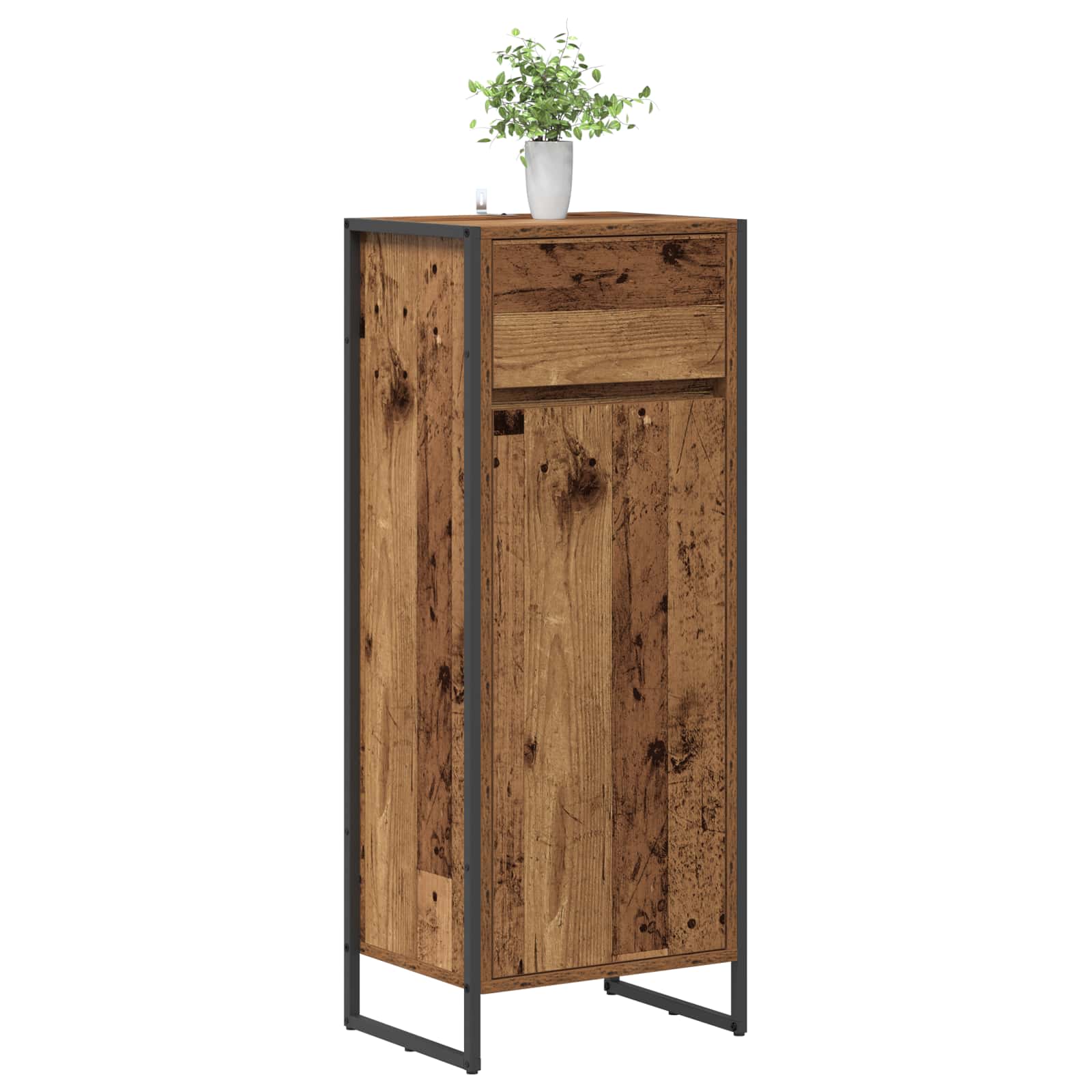 Badeværelsesskab Gammelt træ 40 x 30 x 100 cm Konstrueret træ