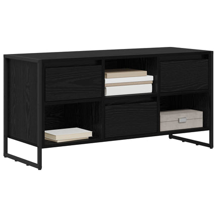 TV-skab 100 x 36 x 49,5 cm Sort eg Konstrueret træ