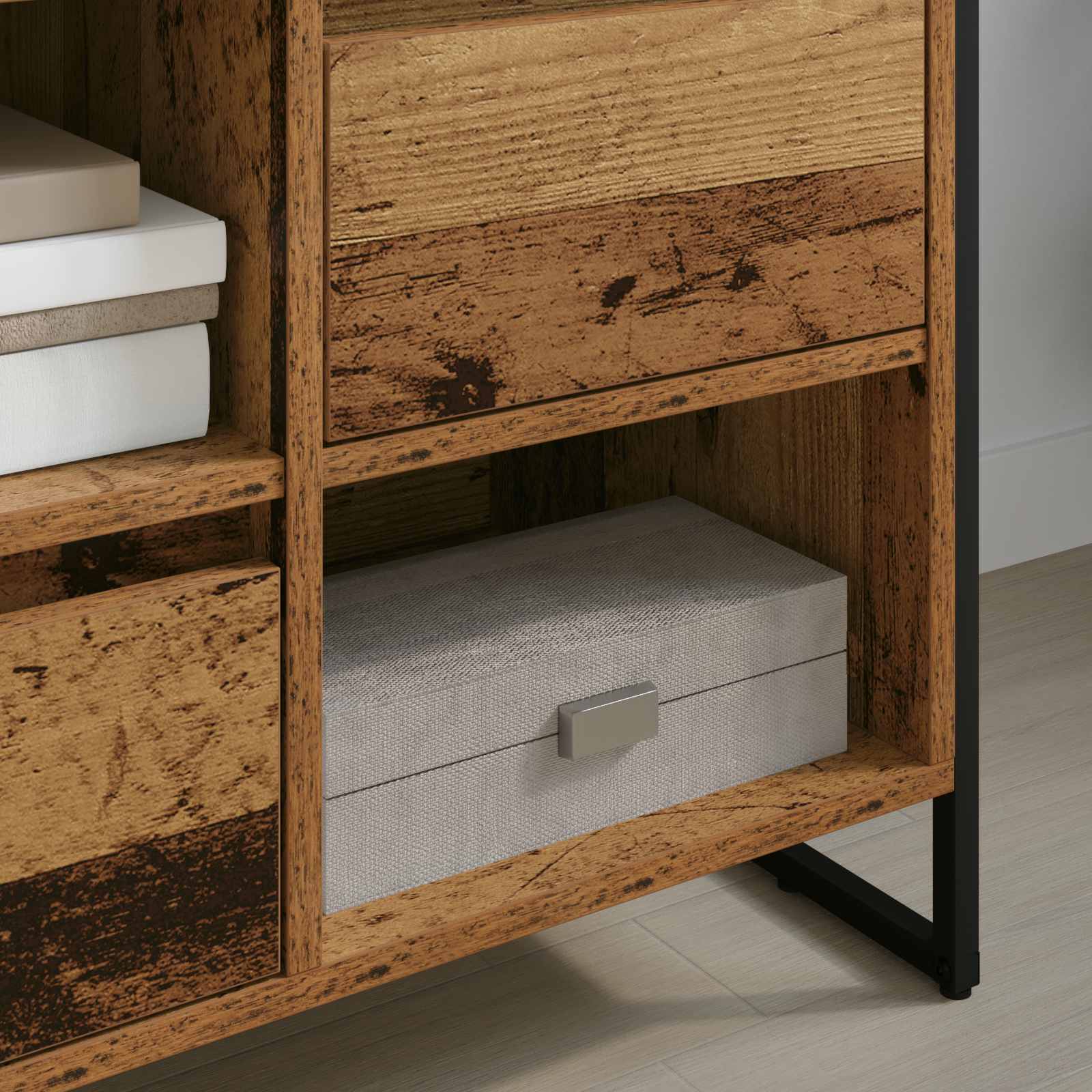 TV-skab Gammelt træ 100 x 36 x 49,5 cm Konstrueret træ