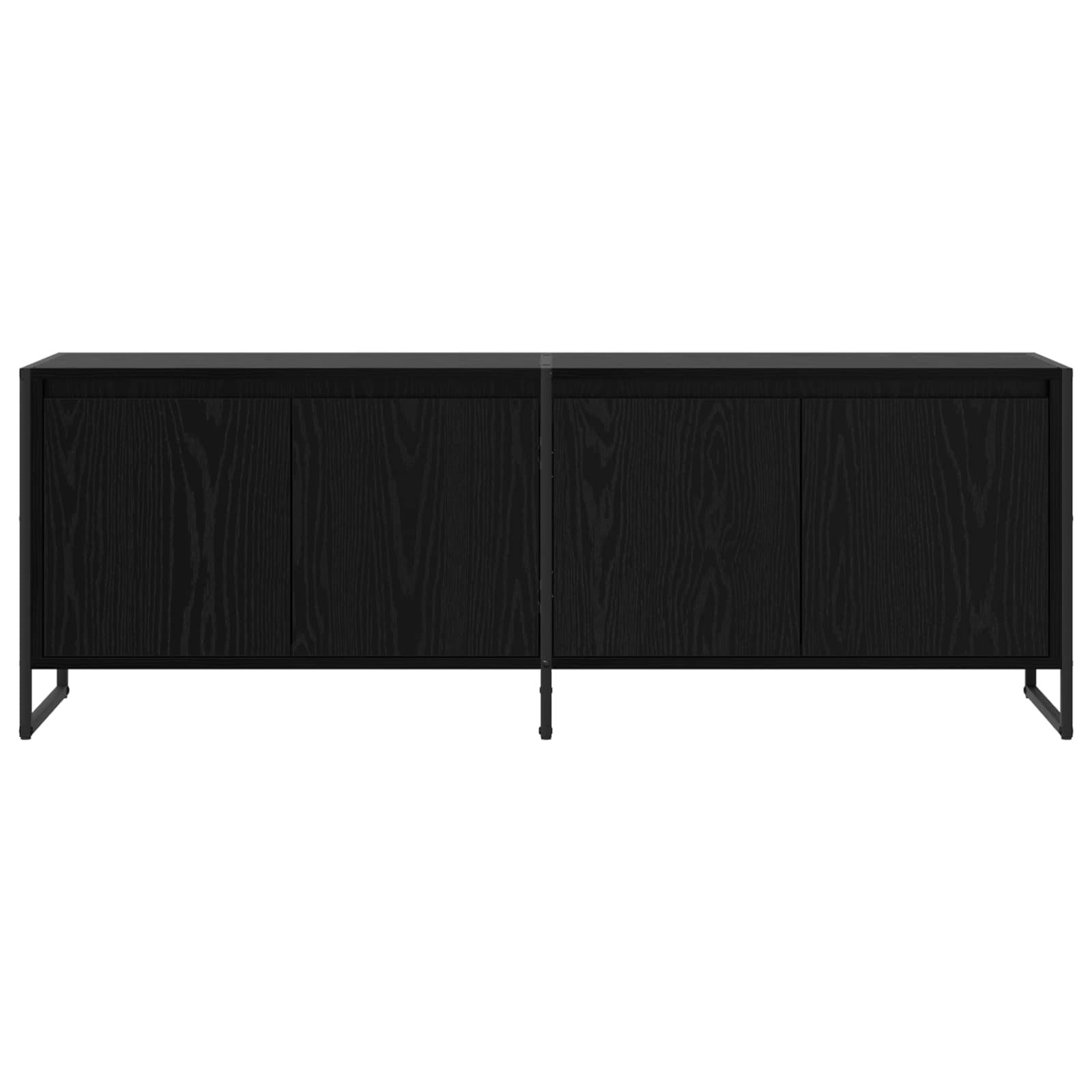 TV-skab Sort eg 140 x 36 x 49.5 cm Konstrueret træ