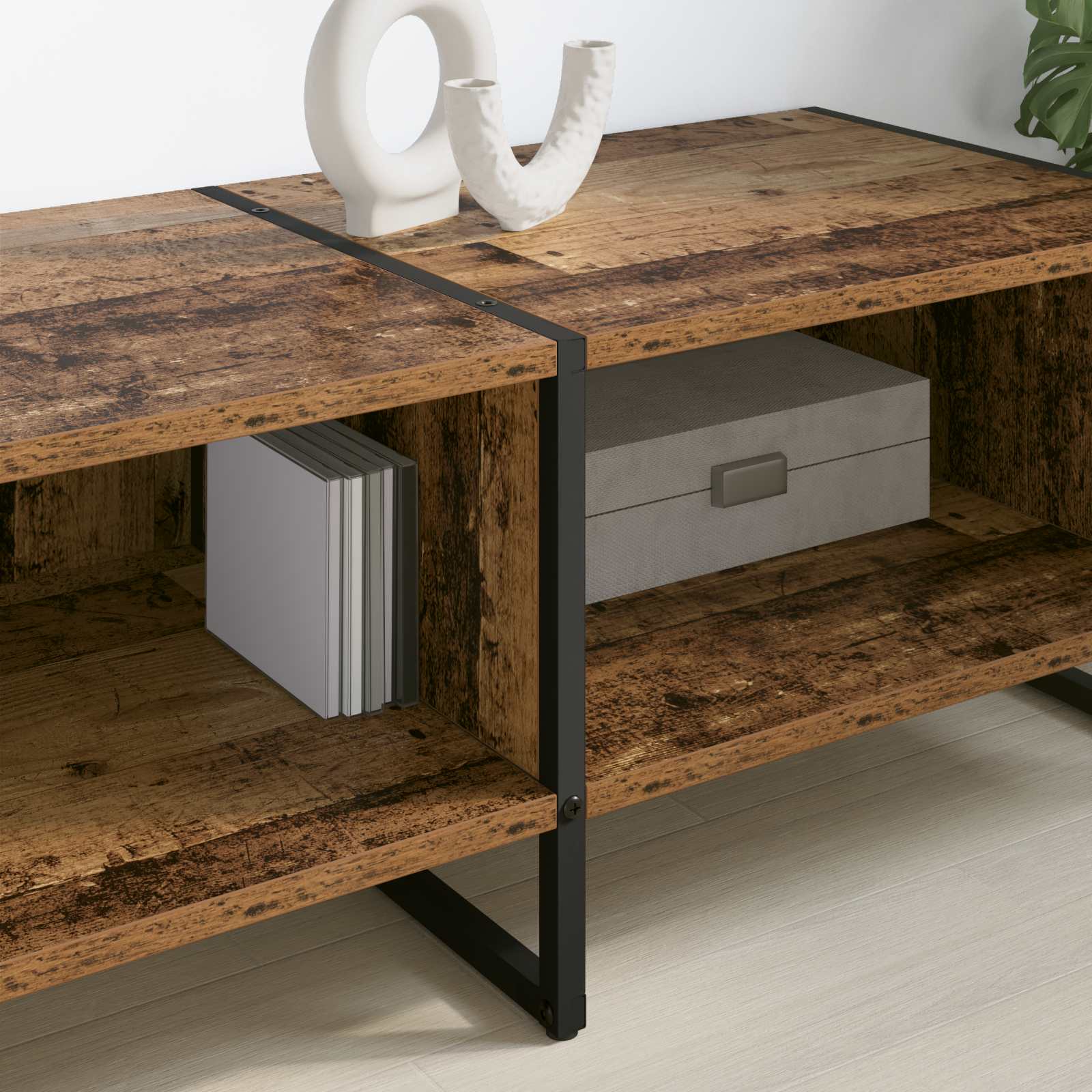 TV-skab Gammelt træ 170.5 x 36 x 30.5 cm Konstrueret træ