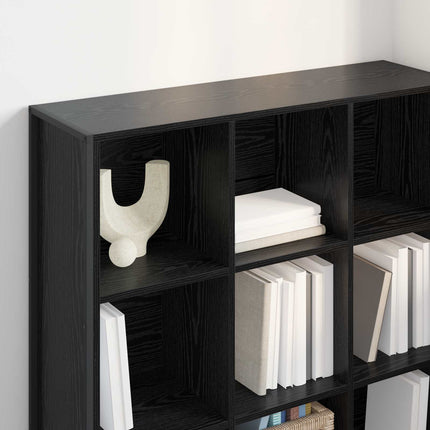 Bogskab 99,5 x 30 x 108 cm Konstrueret træ Sort eg