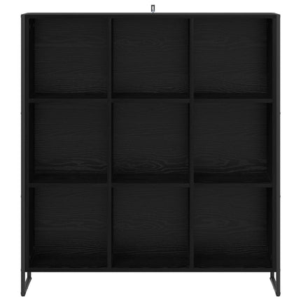Bogskab 99,5 x 30 x 108 cm Konstrueret træ Sort eg