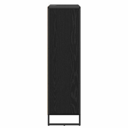 Bogskab 99,5 x 30 x 108 cm Konstrueret træ Sort eg