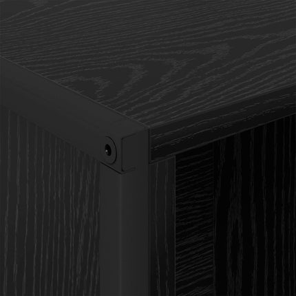 Bogskab 99,5 x 30 x 108,5 cm Konstrueret træ Sort eg