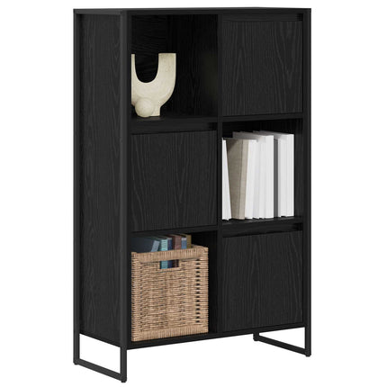 Bogskab 68 x 30 x 108.5 cm Konstrueret træ Sort eg
