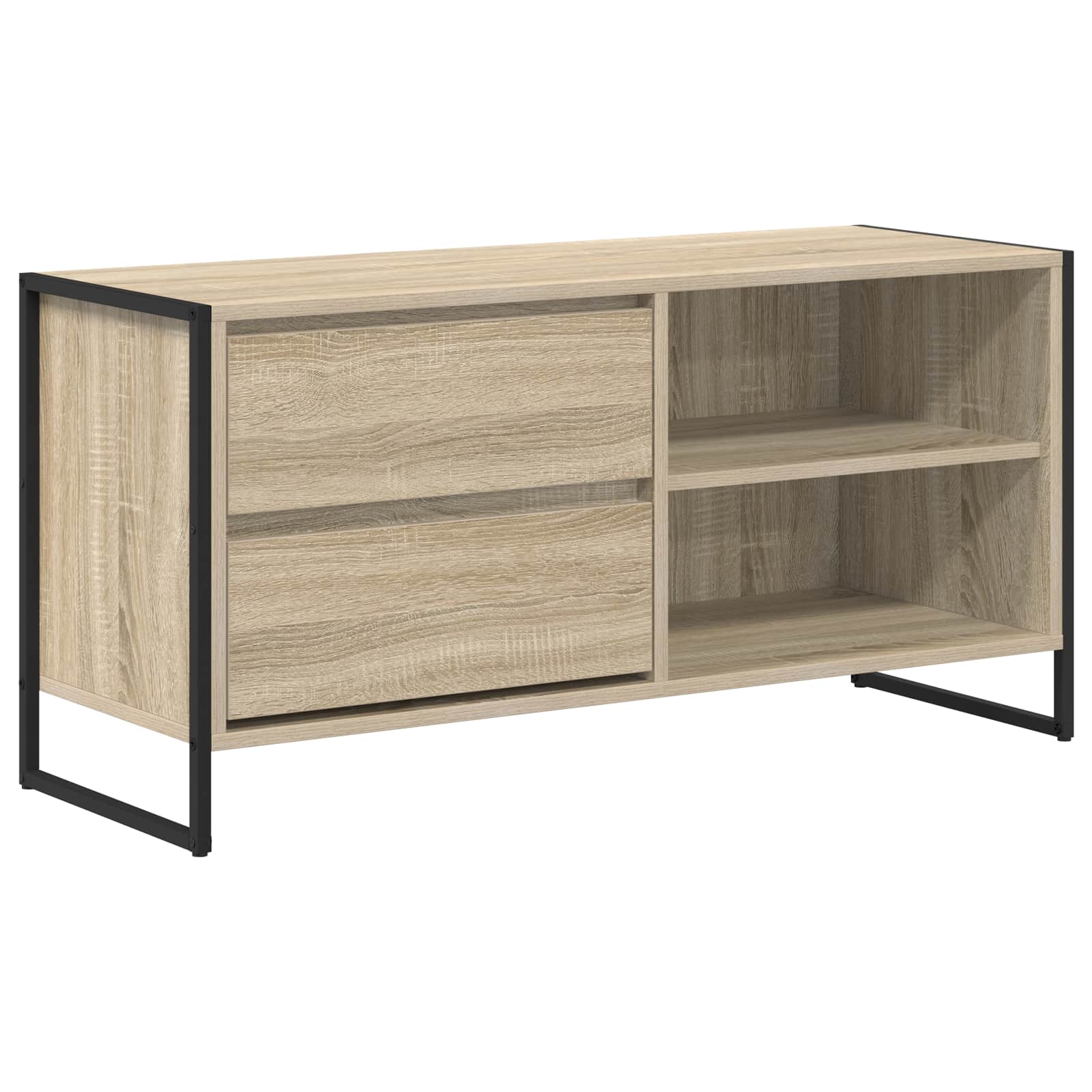 TV-skab med skuffe Sonoma 100 x 36 x 49,5 cm Konstrueret træ