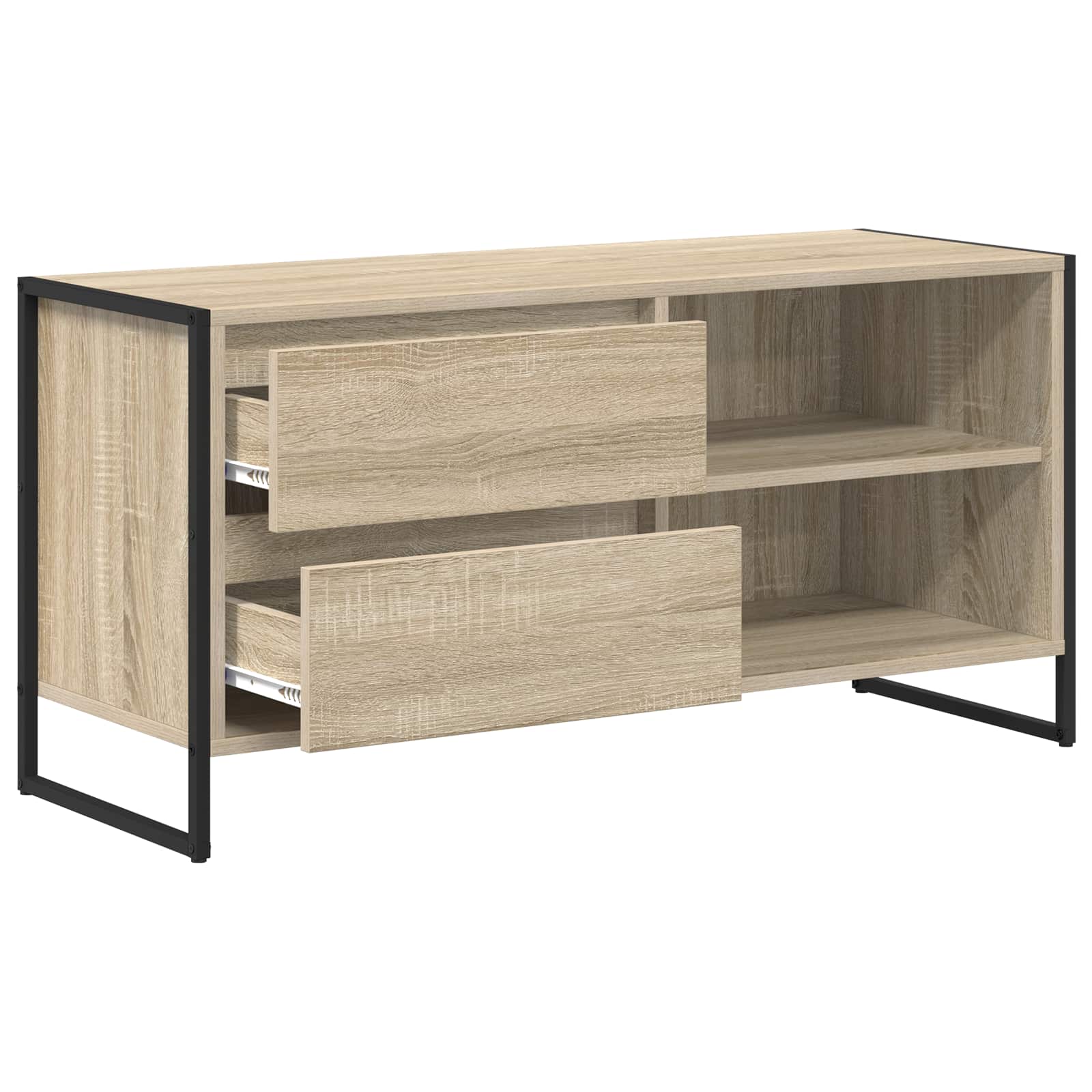 TV-skab med skuffe Sonoma 100 x 36 x 49,5 cm Konstrueret træ