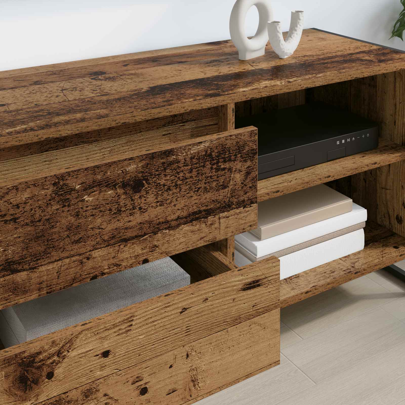 TV-skab Gammelt træ 100 x 36 x 49,5 cm Konstrueret træ