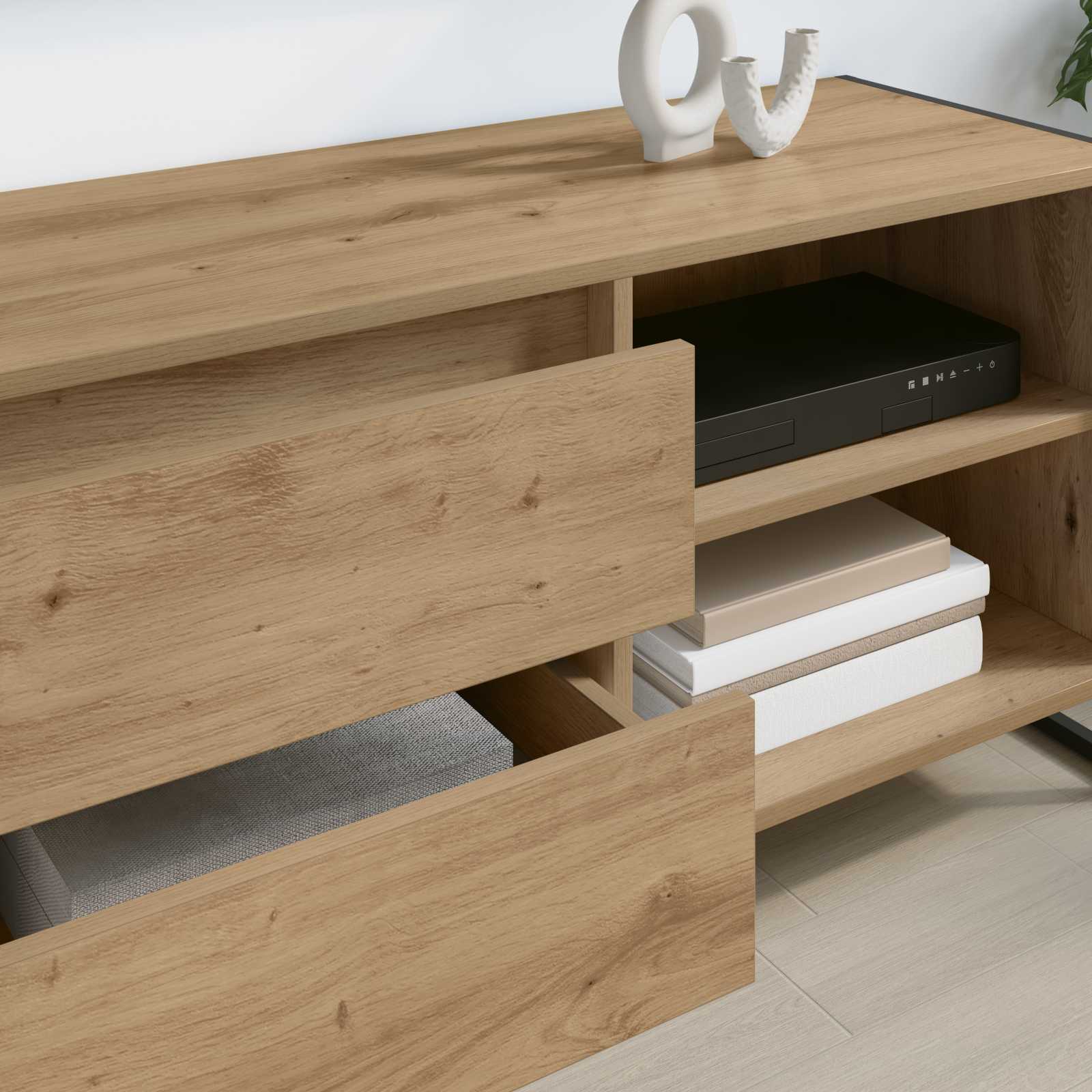 TV-skab Artisan eg 100 x 36 x 49,5 cm Konstrueret træ