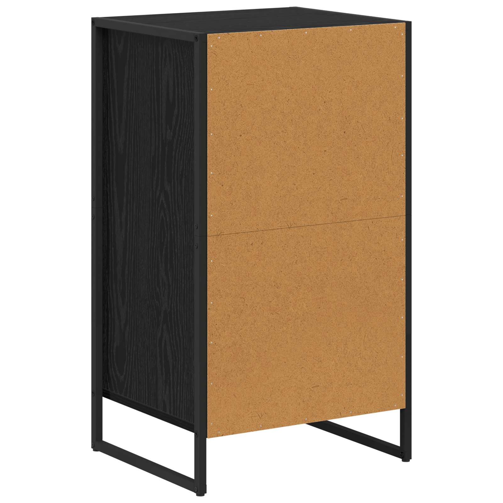 Sideboard med skuffe Sort eg 43 x 36 x 75,5 cm Konstrueret træ