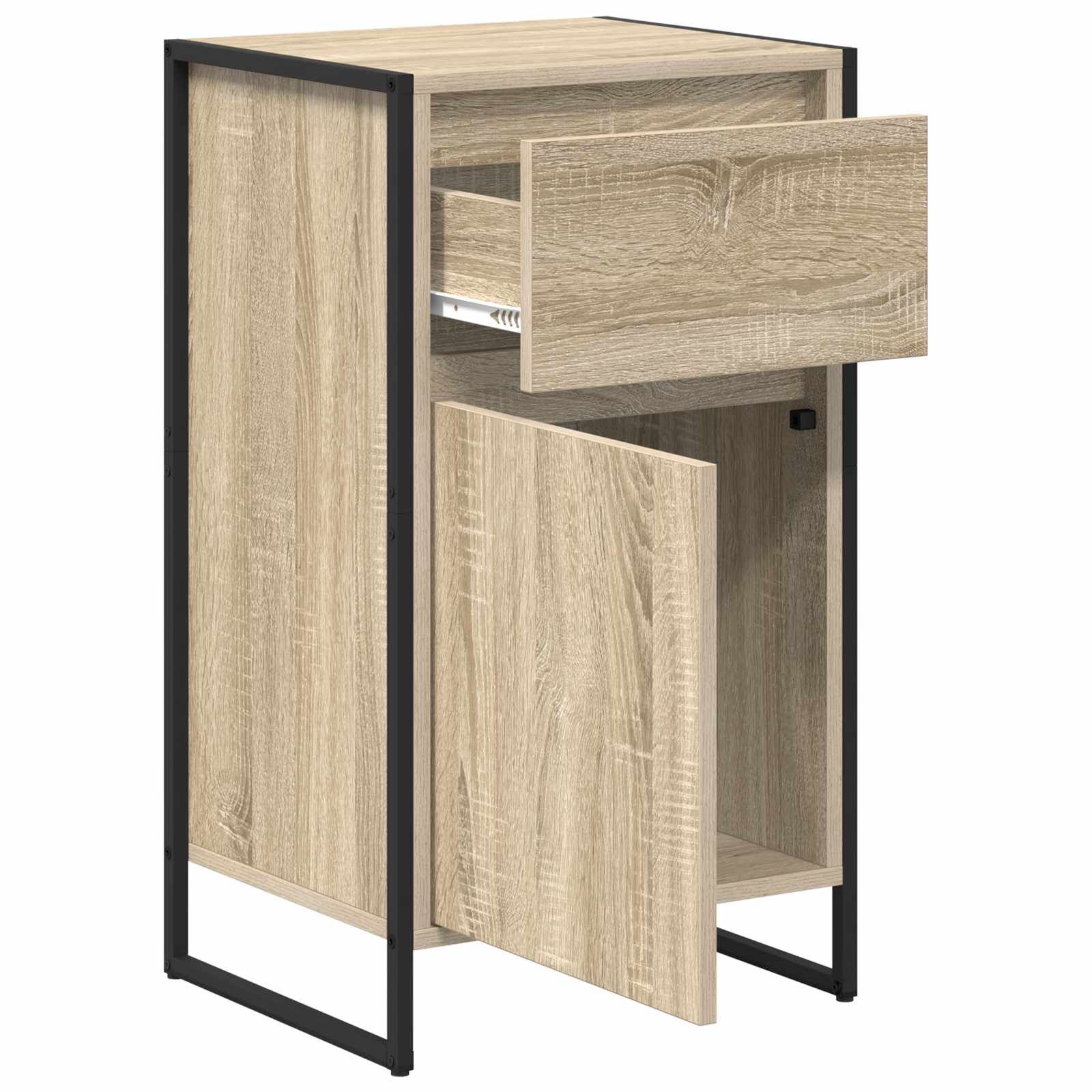 Sideboard med skuffe Sonoma 43 x 36 x 75,5 cm Konstrueret træ