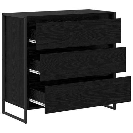 Sideboard Sort eg 79 x 36 x 75.5 cm Konstrueret træ