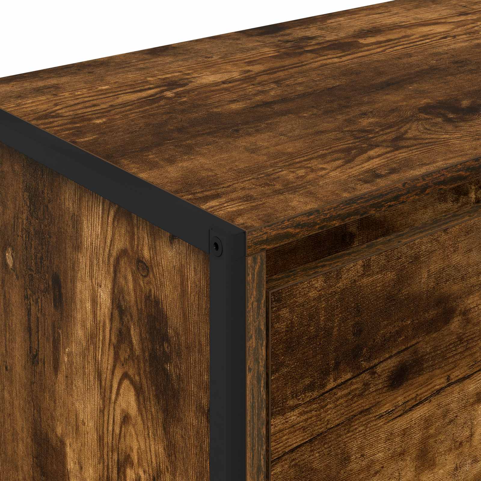 Sideskab Røget Eg 79 x 36 x 75 cm Konstrueret træ