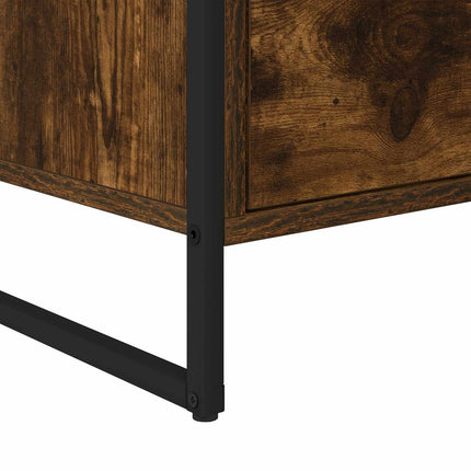 Sideskab Røget Eg 79 x 36 x 75 cm Konstrueret træ