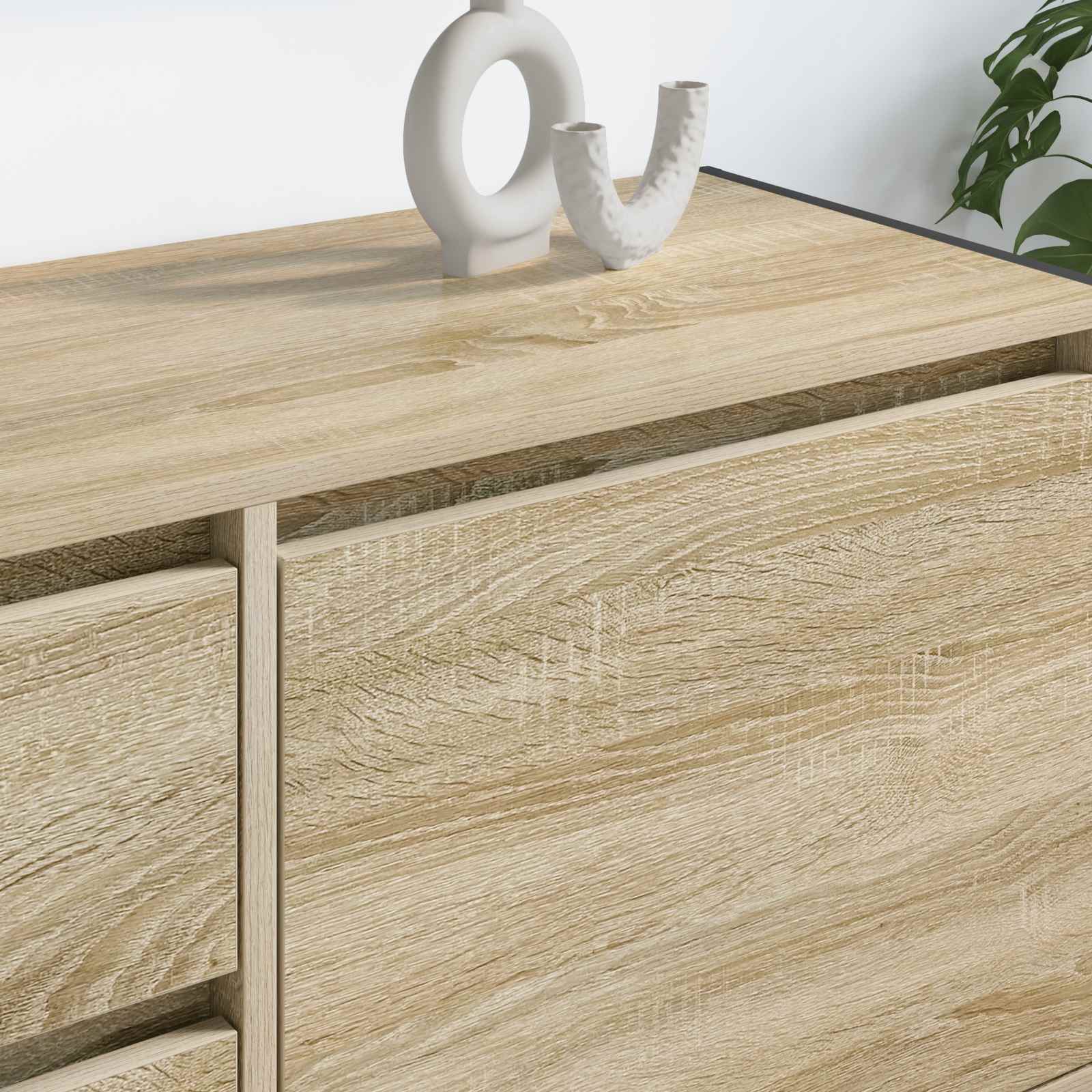 TV-skab med skuffe Sonoma 100 x 36 x 49,5 cm Konstrueret træ