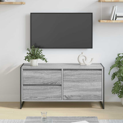 TV-skab 100 x 36 x 49,5 cm Grå Sonoma Konstrueret træ