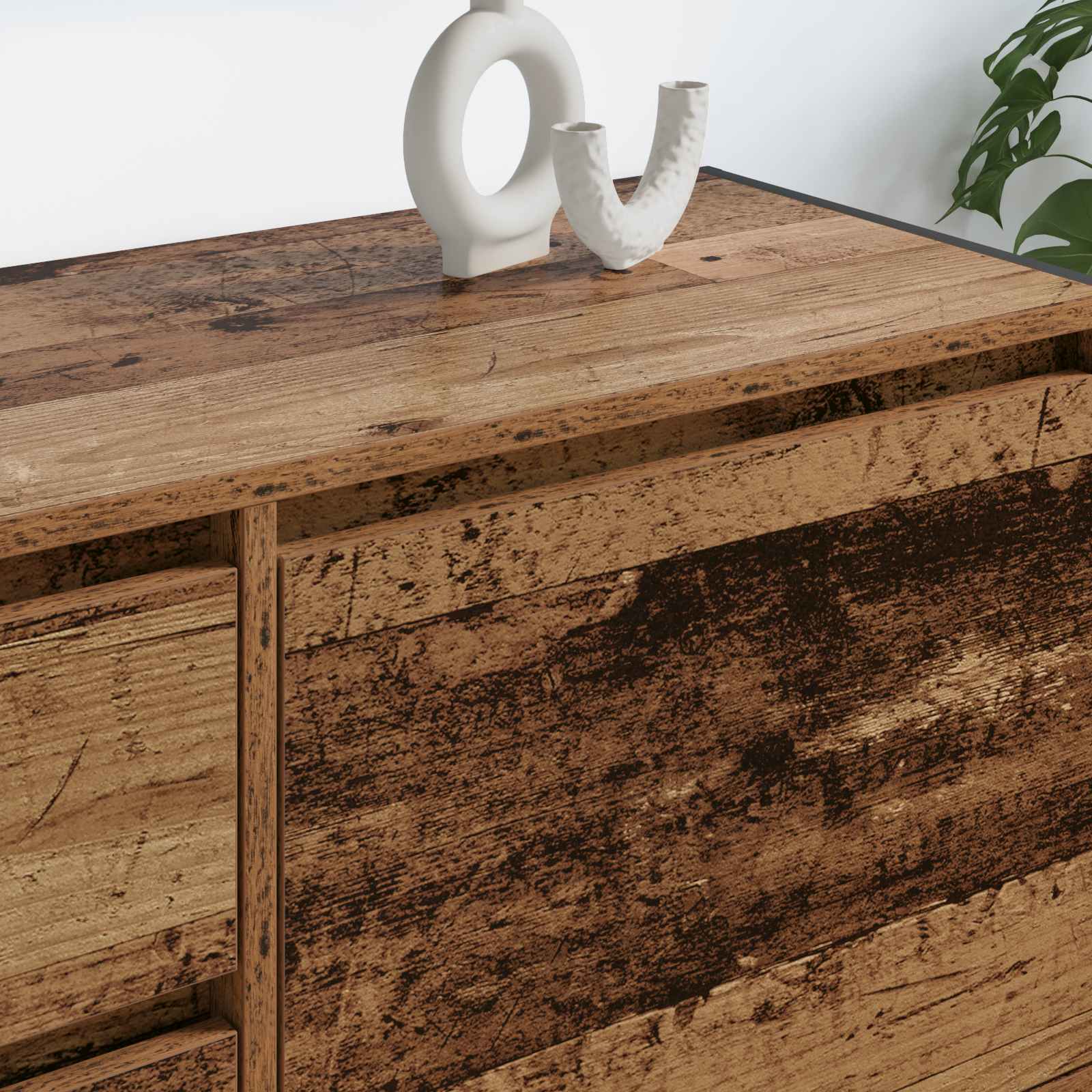 TV-skab Gammelt træ 100 x 36 x 49,5 cm Konstrueret træ