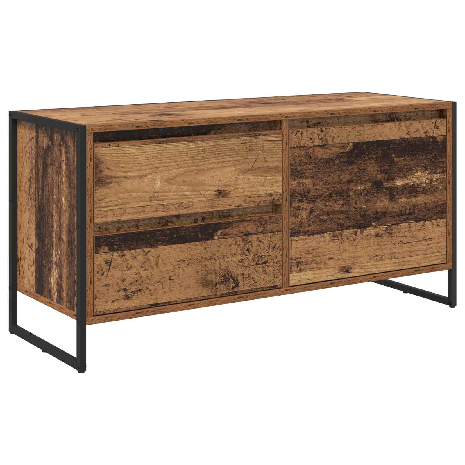 TV-skab Gammelt træ 100 x 36 x 49,5 cm Konstrueret træ