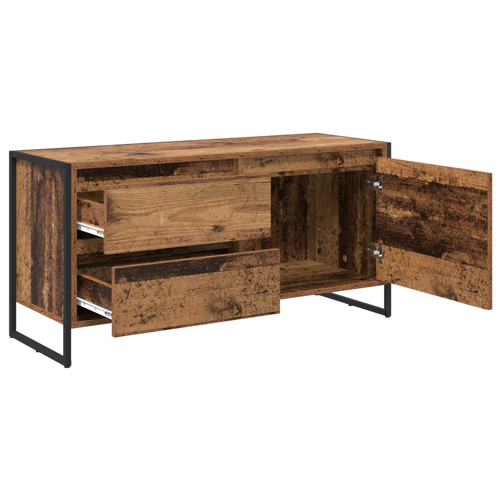 TV-skab Gammelt træ 100 x 36 x 49,5 cm Konstrueret træ