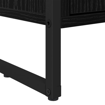 Bogskab Sort eg 43 x 36 x 150,5 cm Konstrueret træ