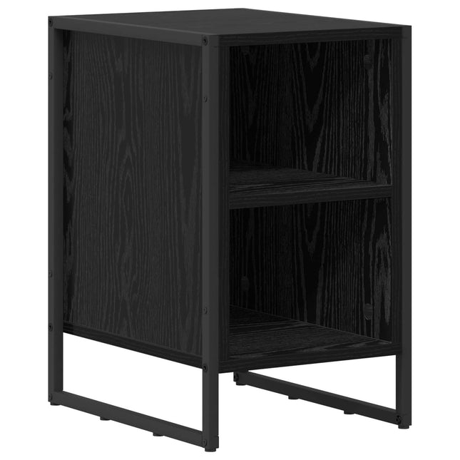 Sengebord Sort eg 39,5 x 30 x 50 cm Konstrueret træ