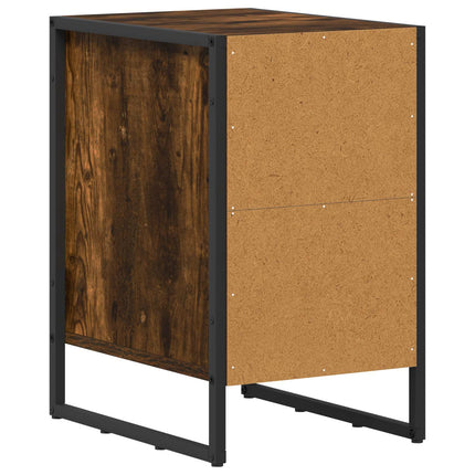 Sengebord Røg Eg 39,5 x 30 x 50 cm Konstrueret træ