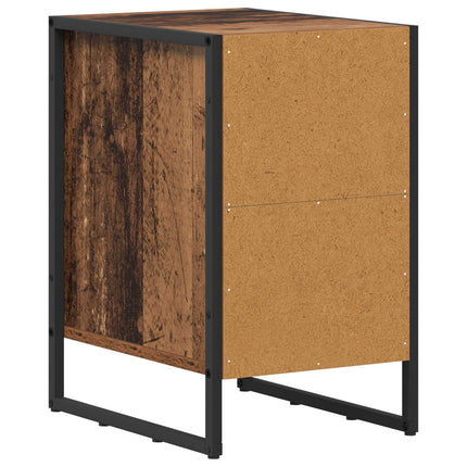 Sengebord 2 stk. Gammelt træ 39,5 x 30 x 50 cm Konstrueret træ
