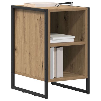 Sengebord 2 stk. Artisan eg 39,5 x 30 x 50 cm Konstrueret træ