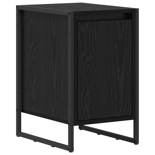 Sengebord Sort eg 39,5 x 30 x 50 cm Konstrueret træ