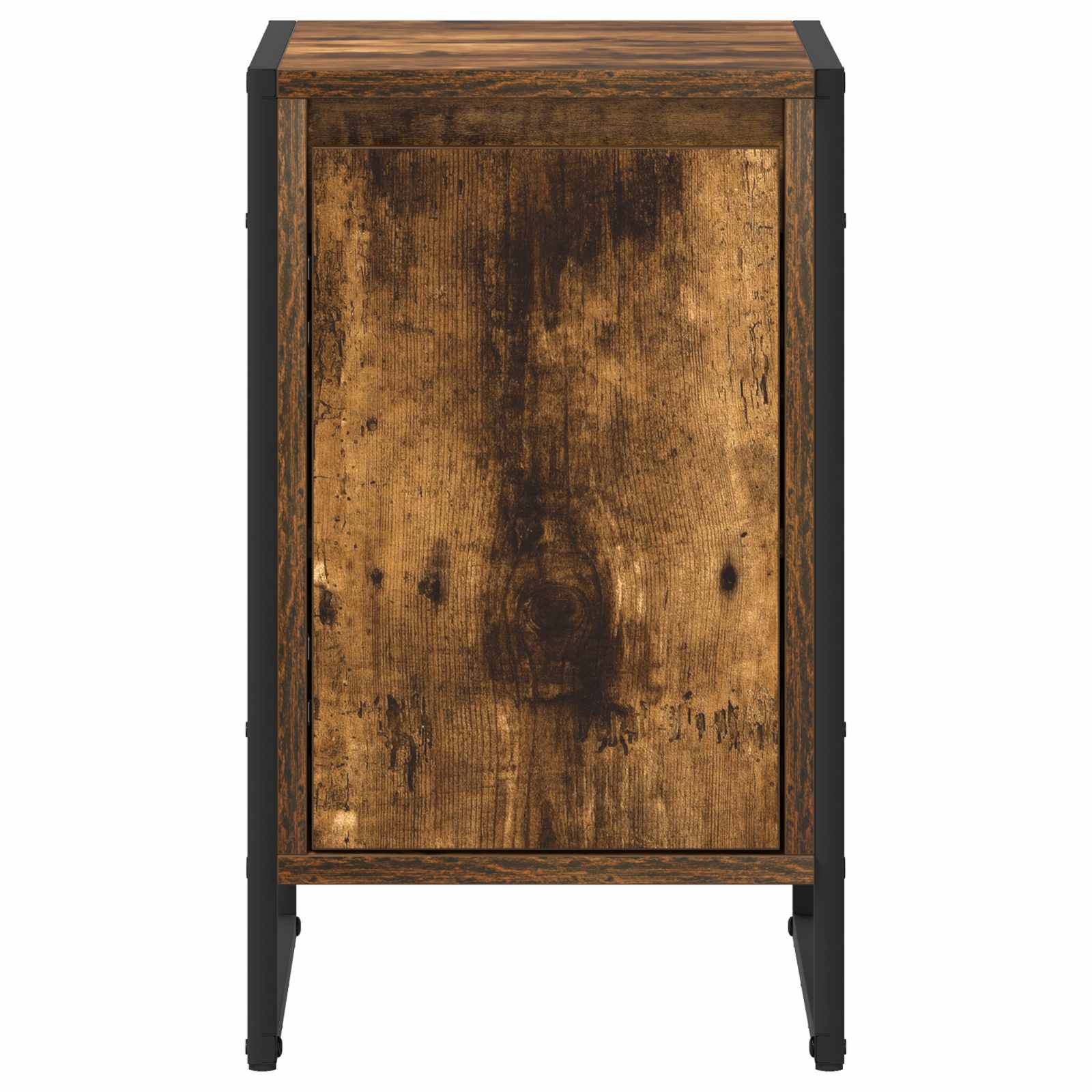 Sengebord 2 pcs Røget Eg 39,5 x 30 x 50 cm Konstrueret træ