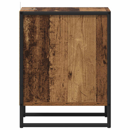 Sengebord 2 stk. Gammelt træ 39,5 x 30 x 50 cm Konstrueret træ