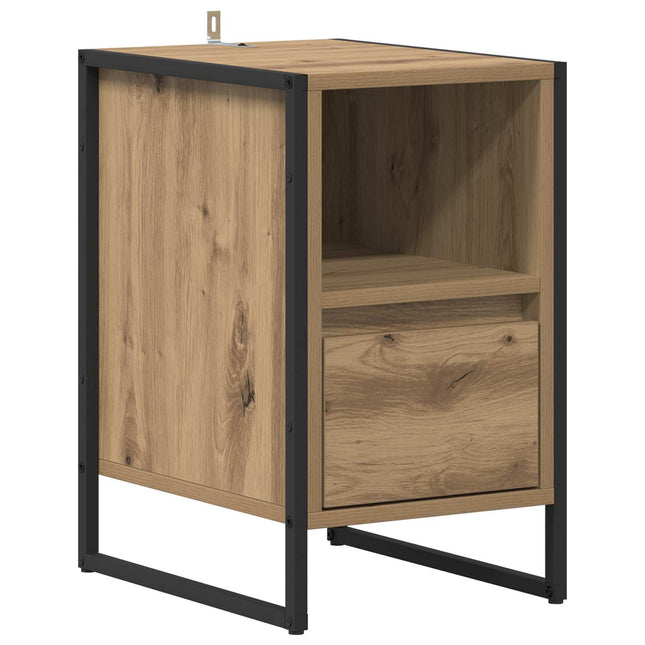 Sengebord Artisan eg 39,5 x 30 x 50 cm Konstrueret træ