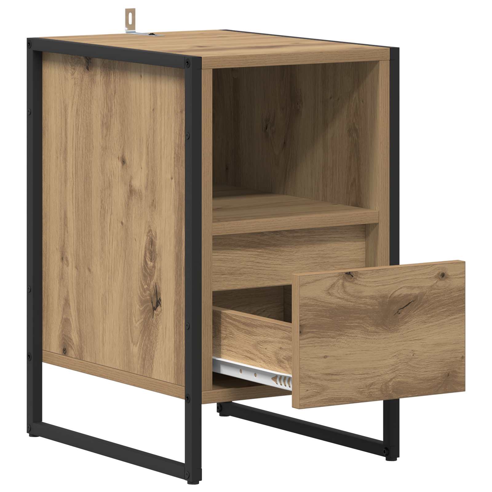 Sengebord 2 pcs Artisan eg 39,5 x 30 x 50 cm Konstrueret træ
