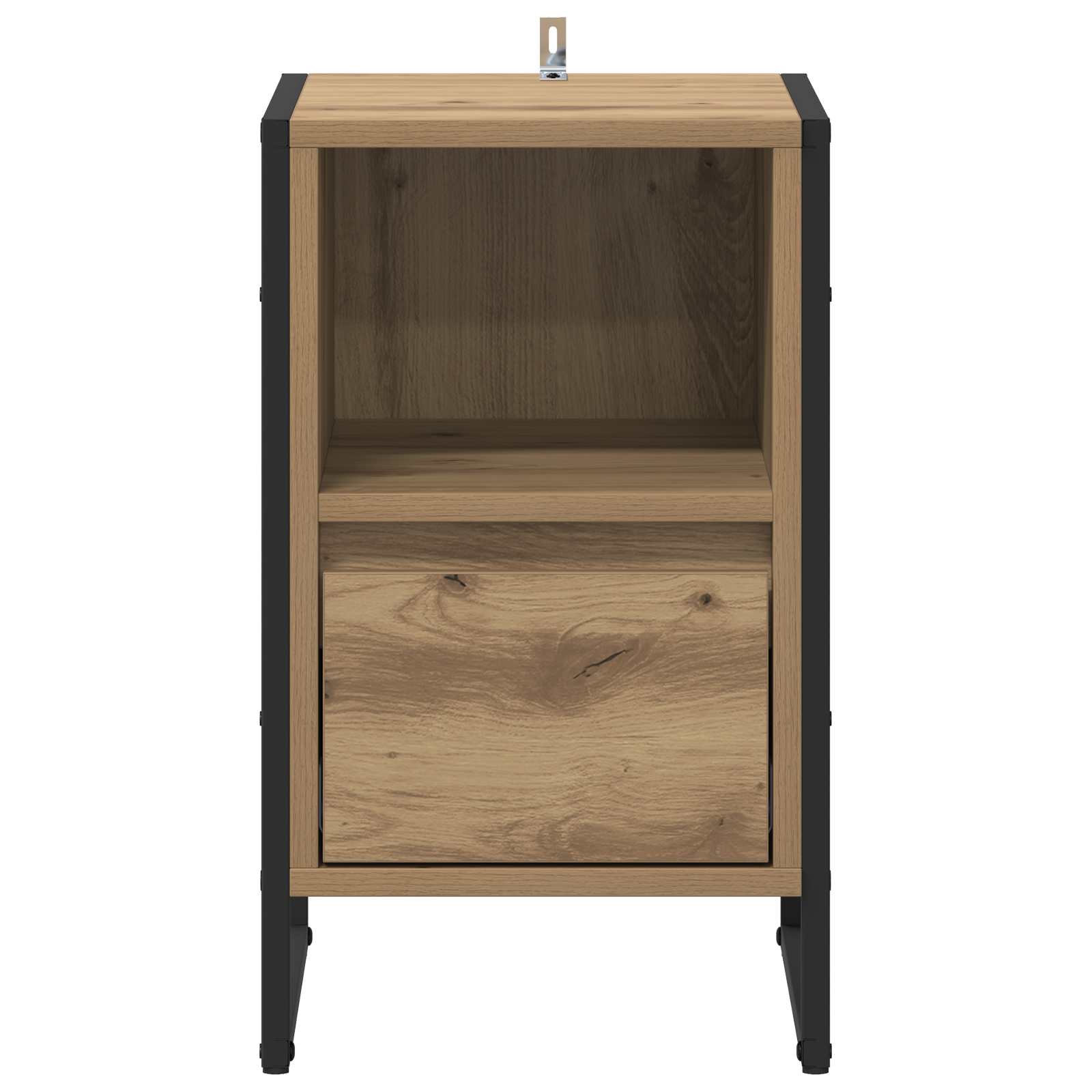 Sengebord 2 pcs Artisan eg 39,5 x 30 x 50 cm Konstrueret træ