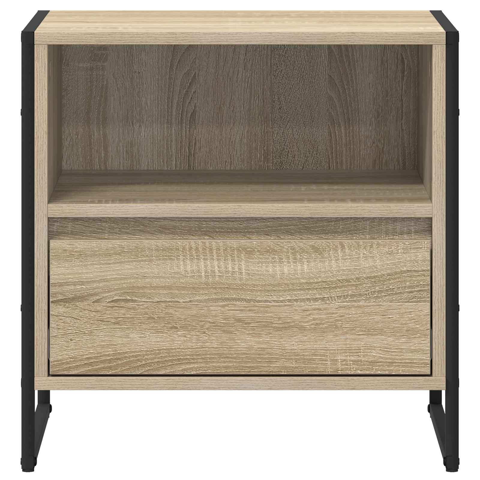 Sengebord 2 pcs Sonoma 50 x 39,5 x 50 cm Konstrueret træ
