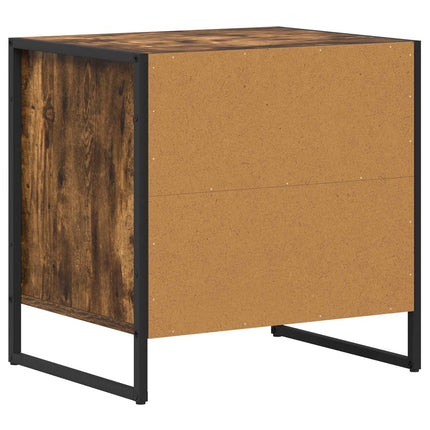 Sengebord Røget Eg 50 x 39,5 x 50 cm Konstrueret træ