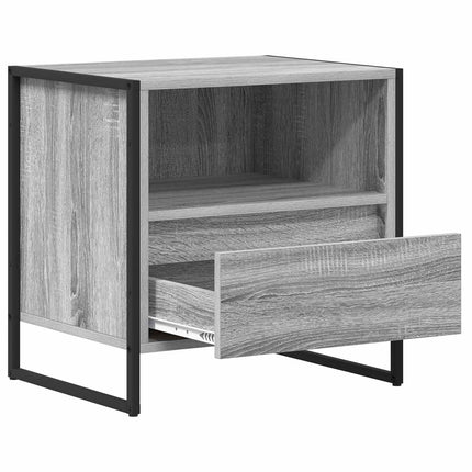 Sengebord 2 stk. Grå Sonoma 50 x 39,5 x 50 cm Konstrueret træ