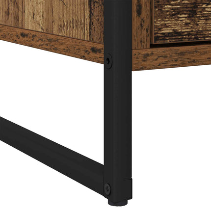 Sengebord 2 stk. Gammelt træ 50 x 39,5 x 50 cm Konstrueret træ