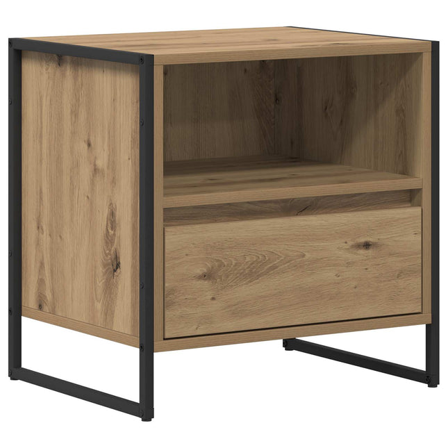 Sengebord Artisan eg 50 x 39,5 x 50 cm Konstrueret træ