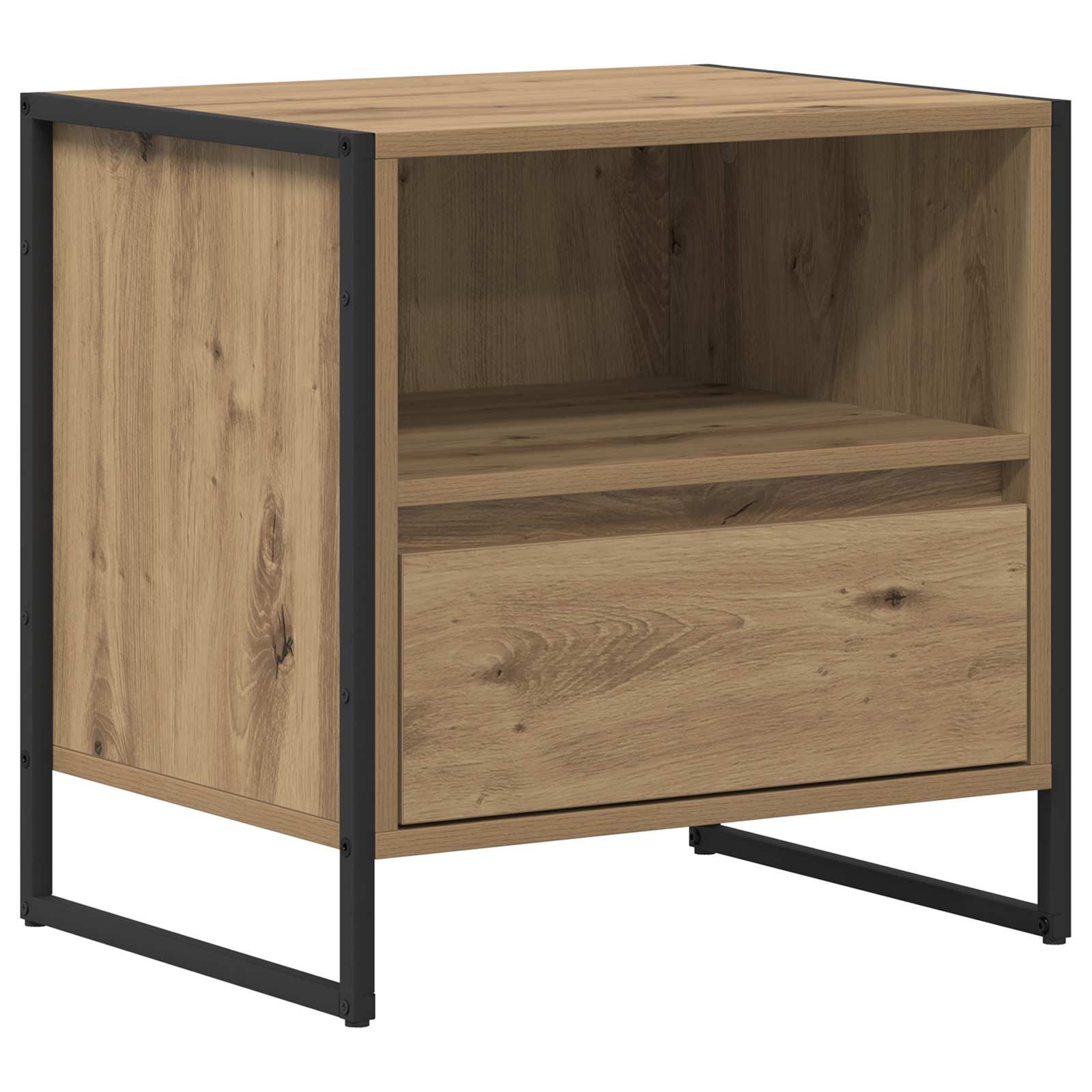 Sengebord 2 pcs Artisan eg 50 x 39,5 x 50 cm Konstrueret træ