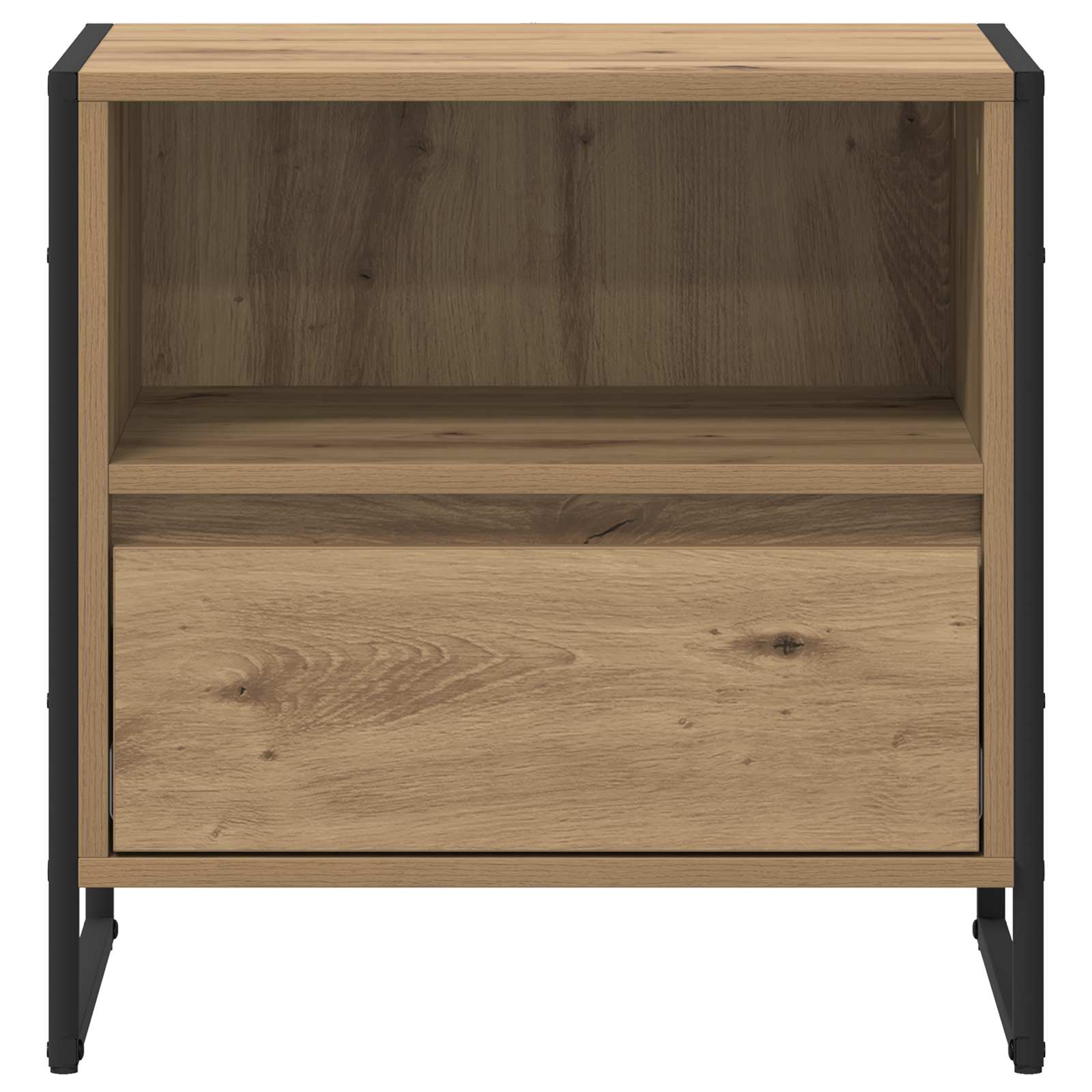 Sengebord 2 pcs Artisan eg 50 x 39,5 x 50 cm Konstrueret træ