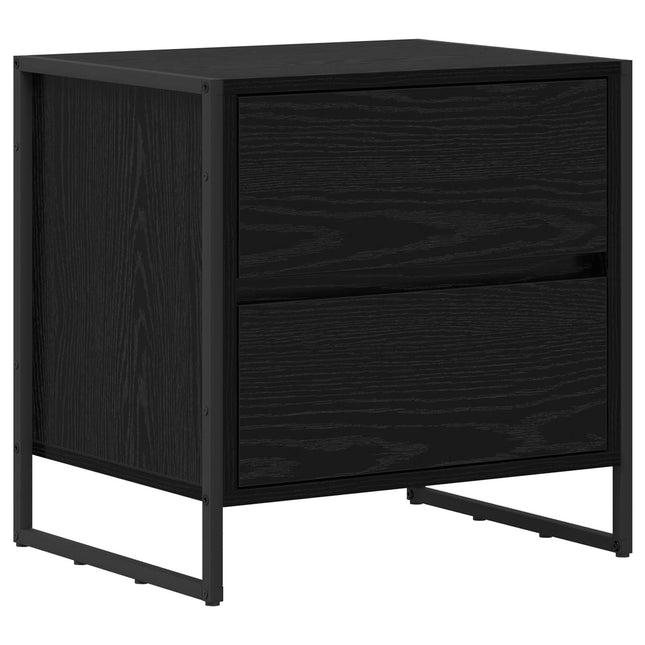 Sengebord Sort eg 50 x 39,5 x 50 cm Konstrueret træ