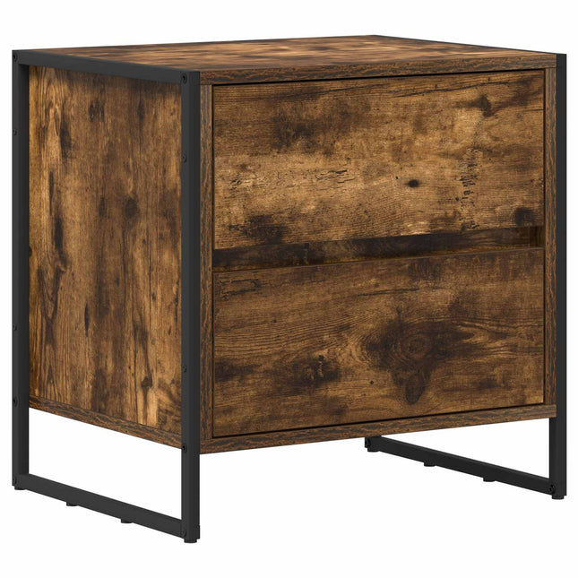 Sengebord Røget Eg 50 x 39,5 x 50 cm Konstrueret træ