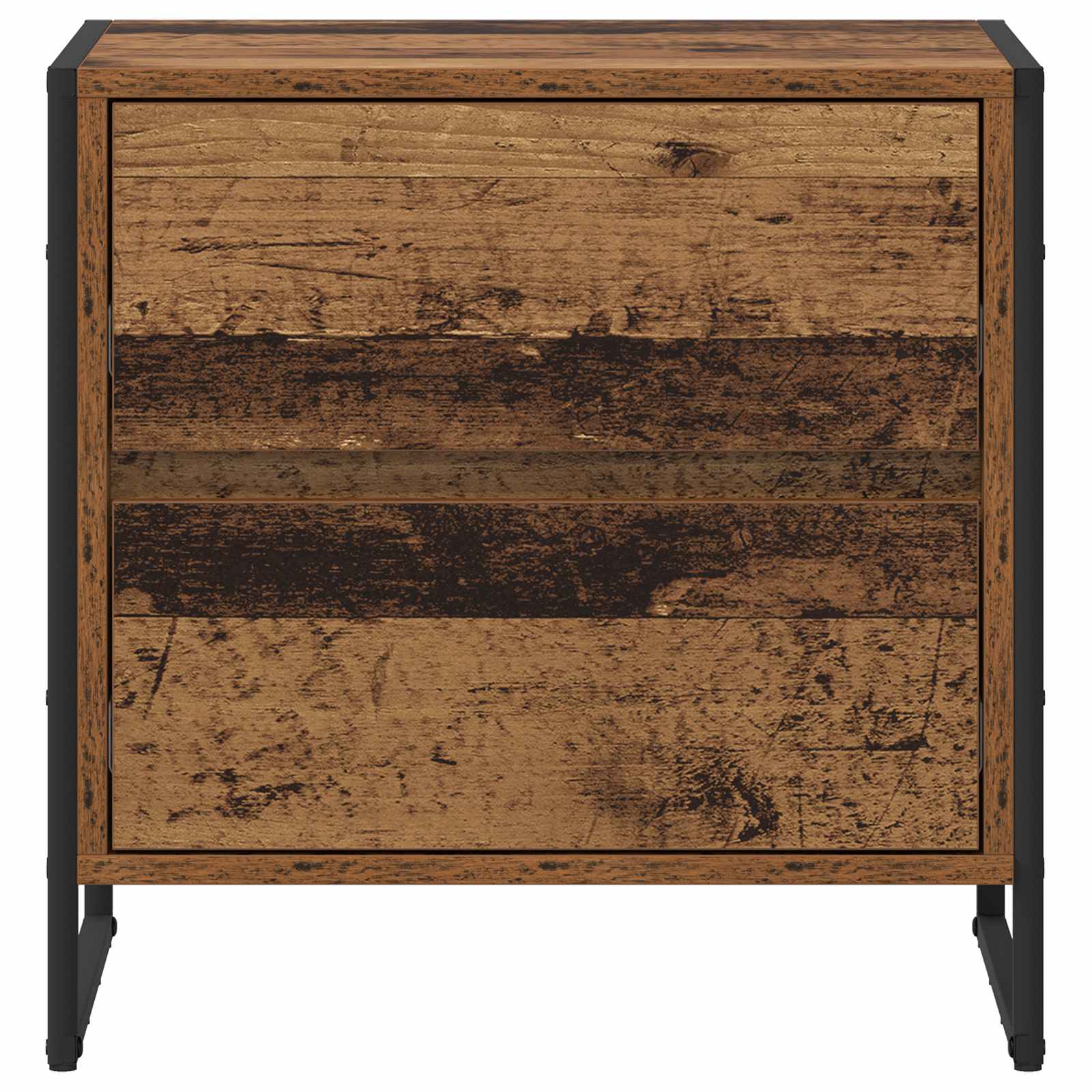 Sengebord 2 pcs Gammelt træ 50 x 39,5 x 50 cm Konstrueret træ